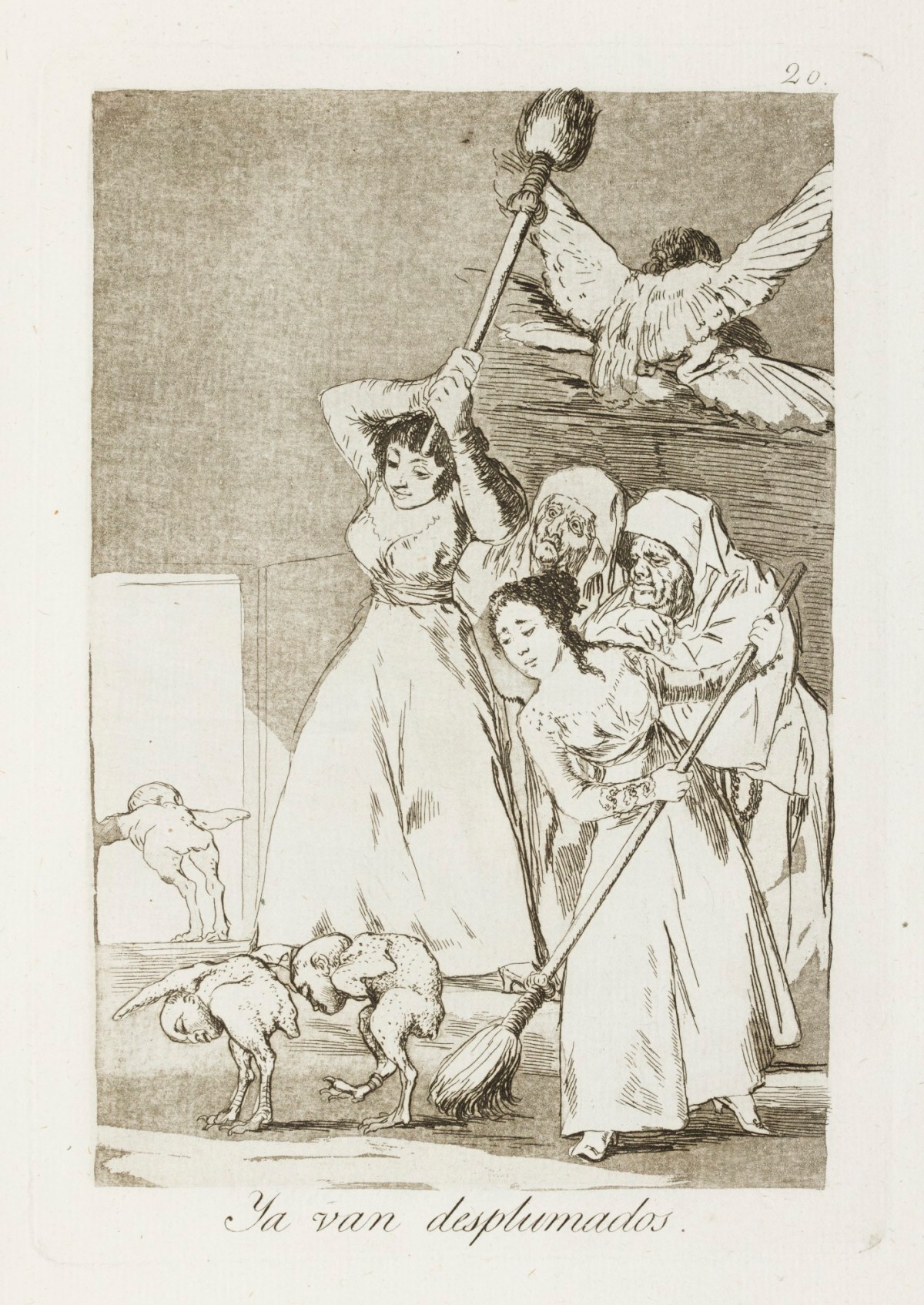 Francisco Goya, 'Y van desplumados.'