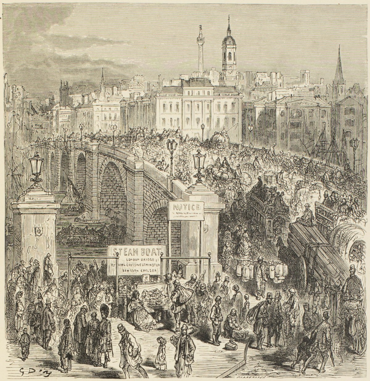 Gustave Doré, London Bridge, 1872