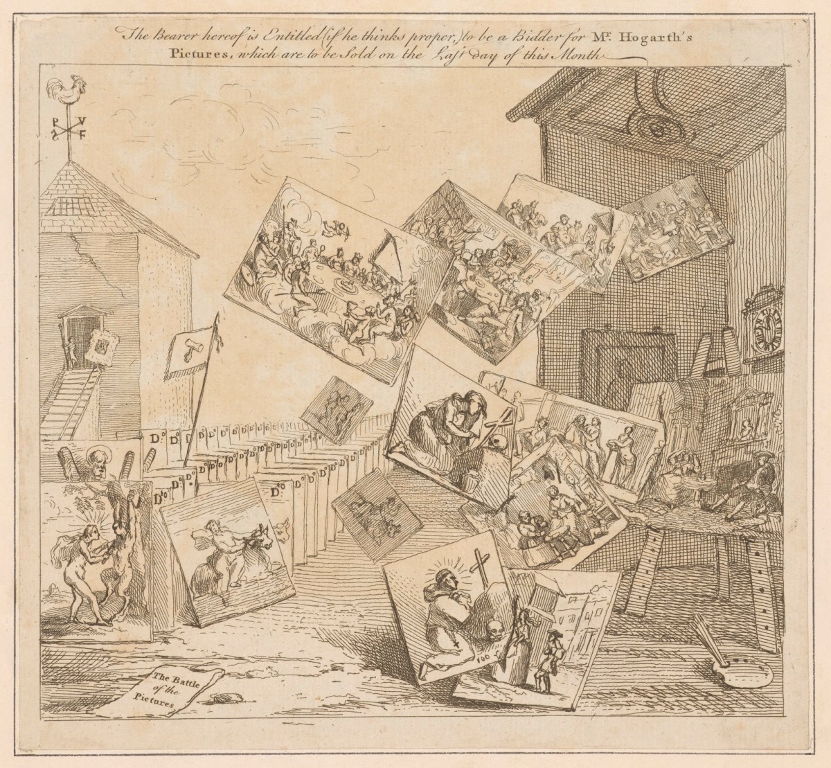 William Hogarth, The Battle of the Pictures