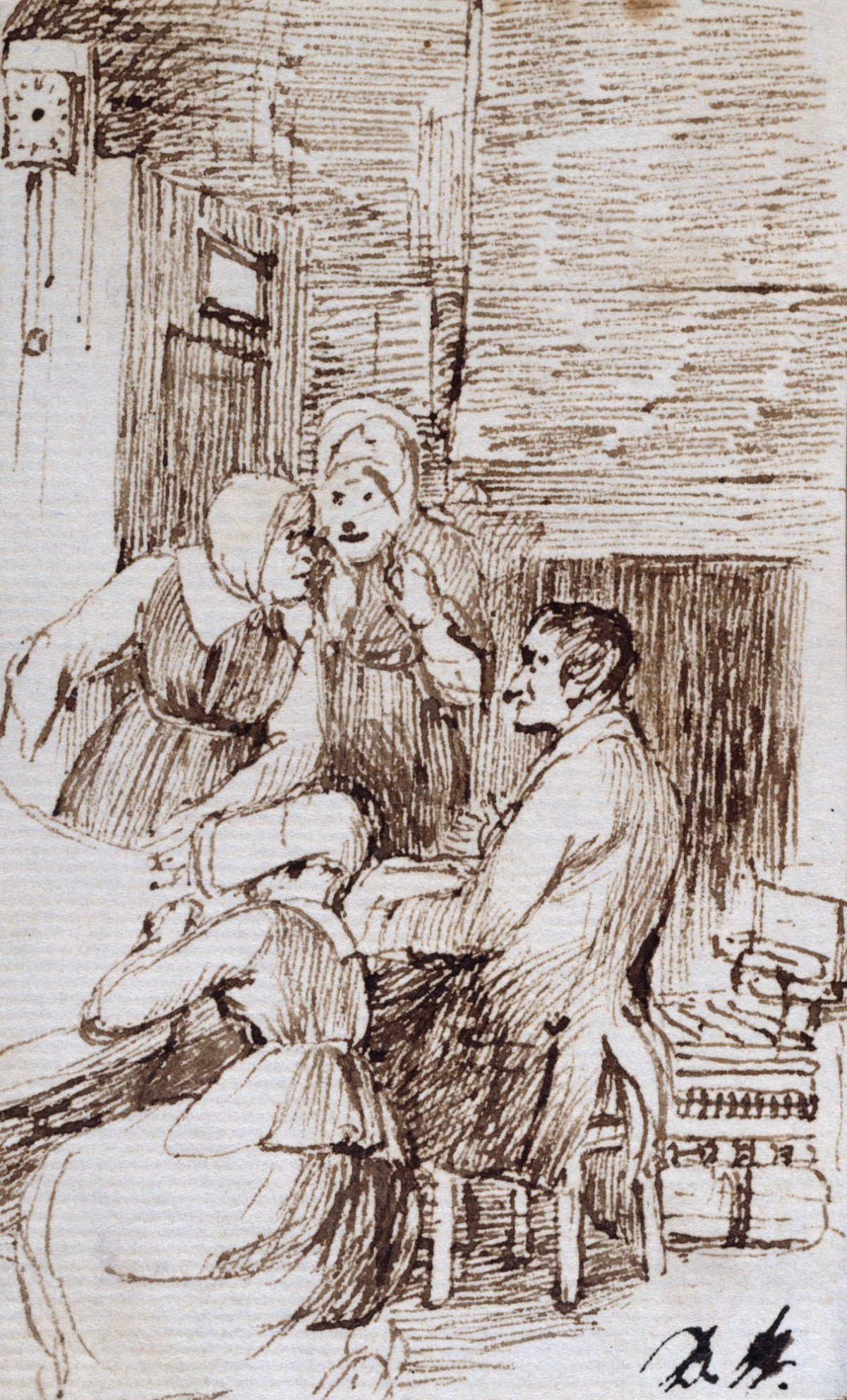 Sir David Wilkie RA, Study for 'The Pedlar'