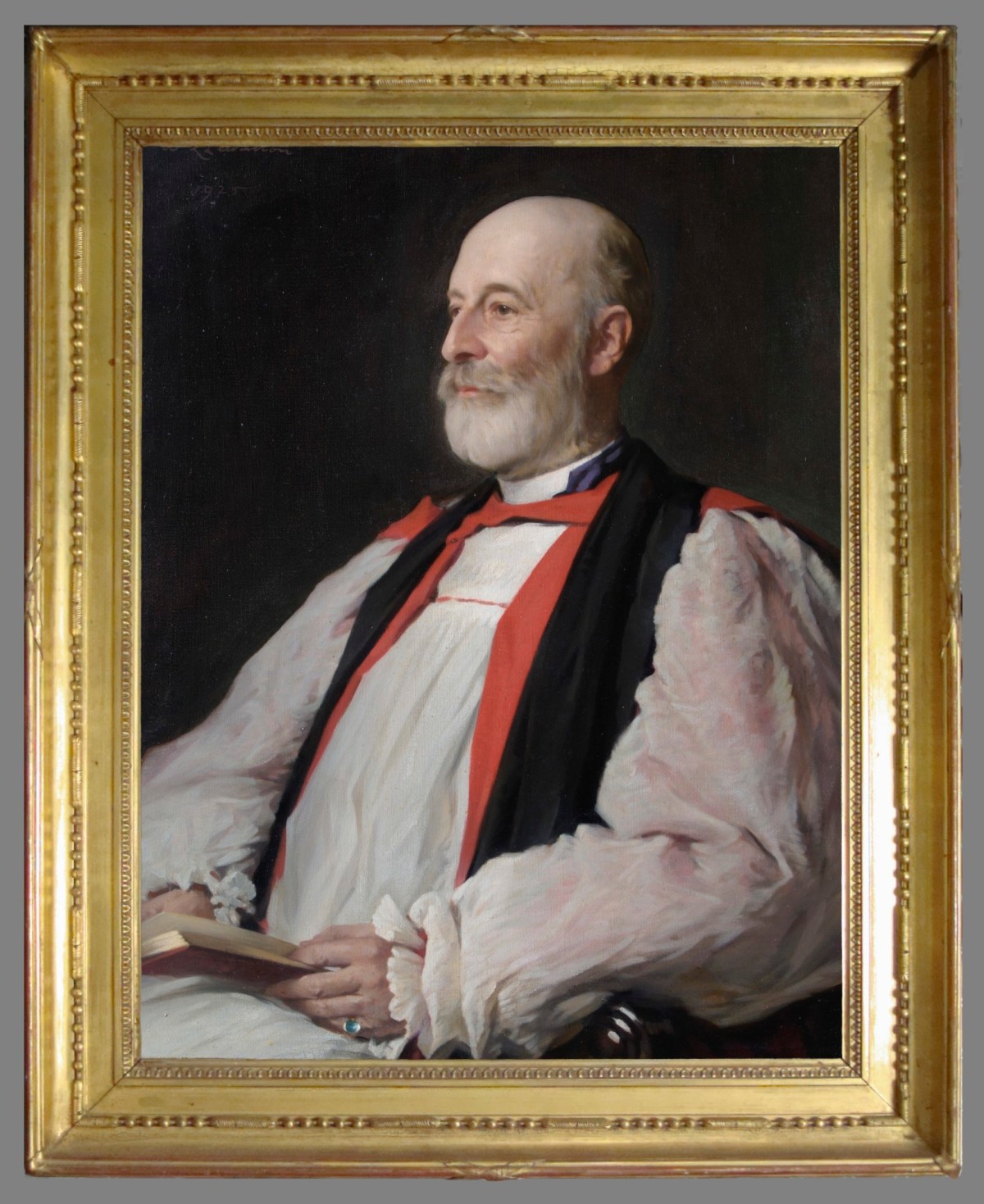 Unknown, Frame for Sir William Llewellyn PRA 'Portrait of J.P. Hughes, Bishop of Llanduff'