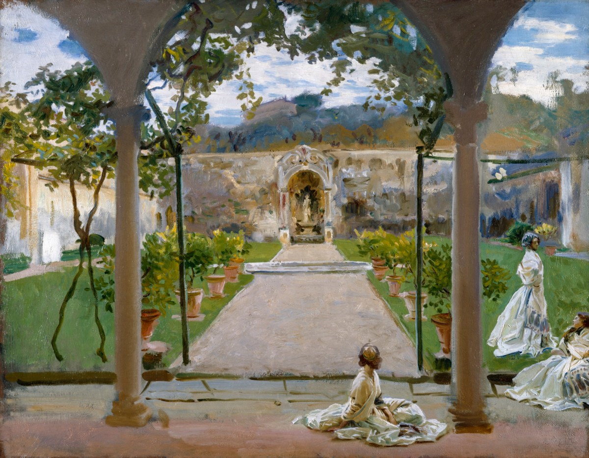 John Singer Sargent RA, At Torre Galli: Ladies in a Garden