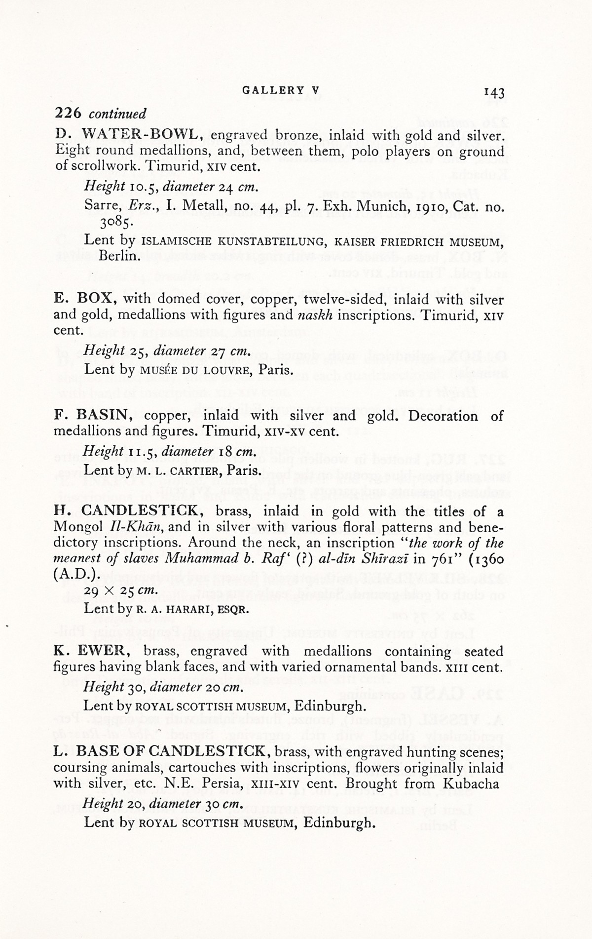 Page 171 of 1931 - International Exhibition of Persian Art