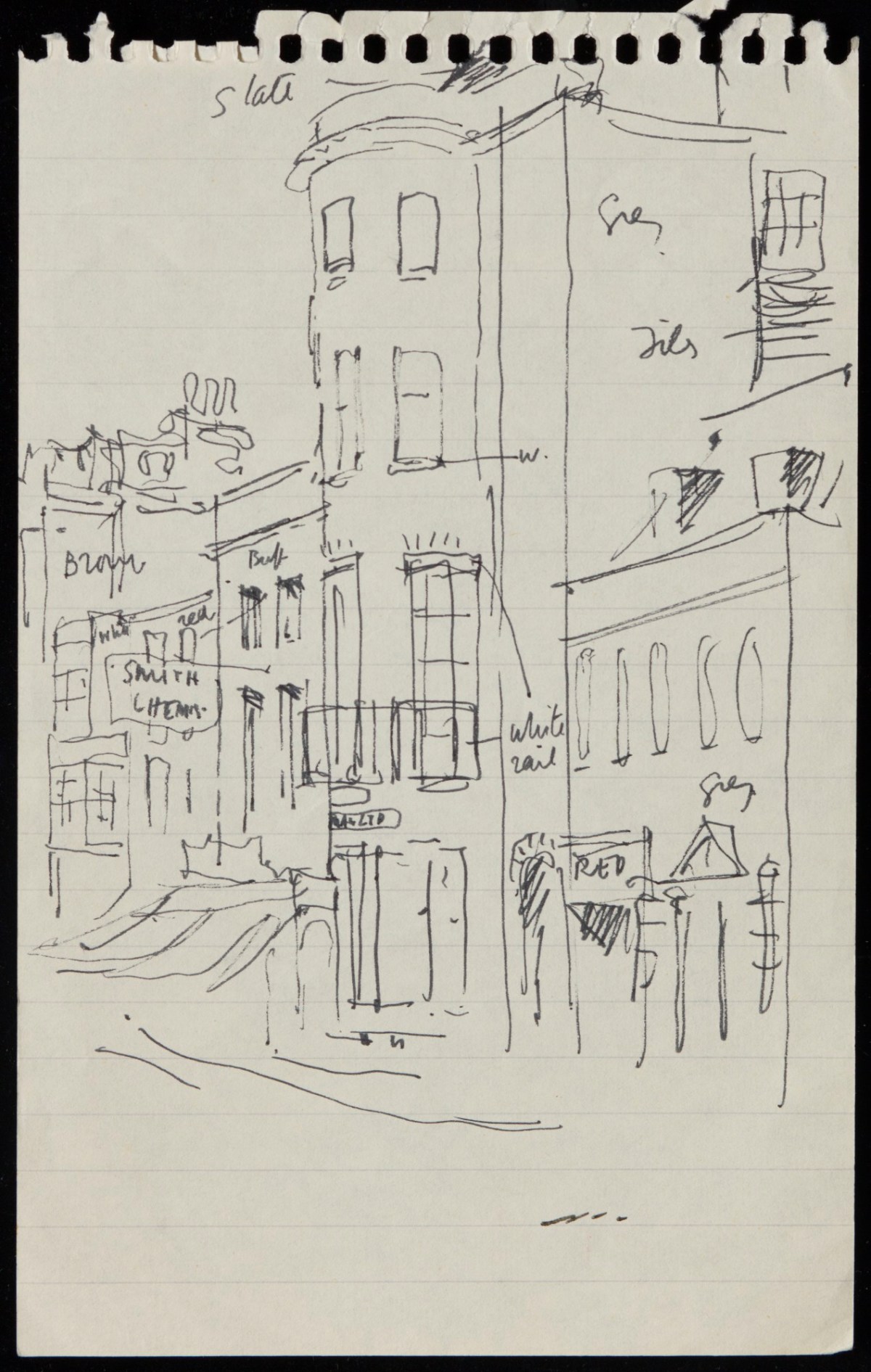 Print of City Drawing City Sketch Art Living Room Wall Art - Etsy
