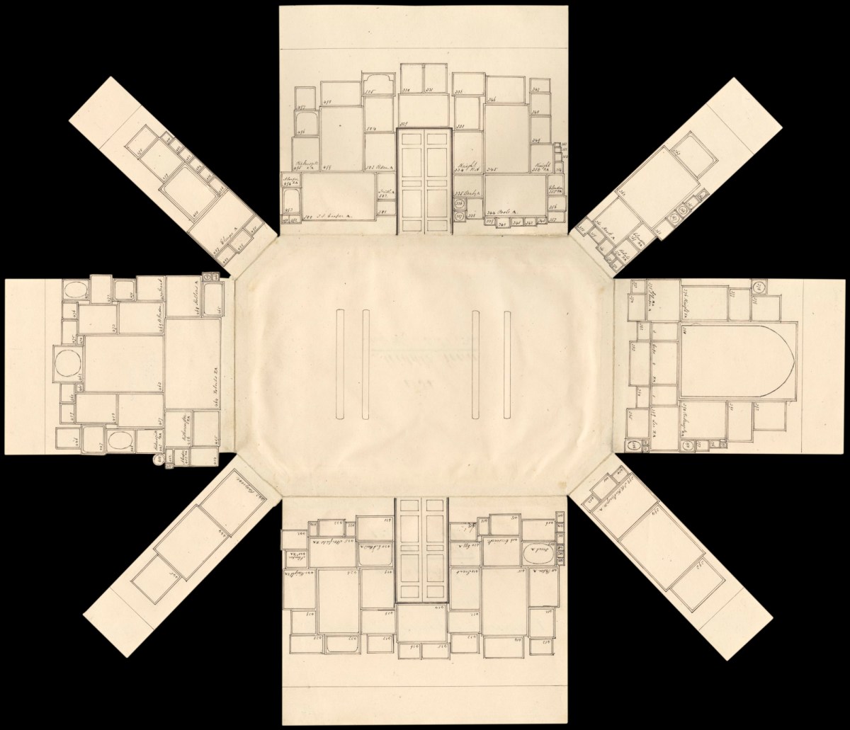 , Pop-up diagrams of the hang of works in the summer exhibition