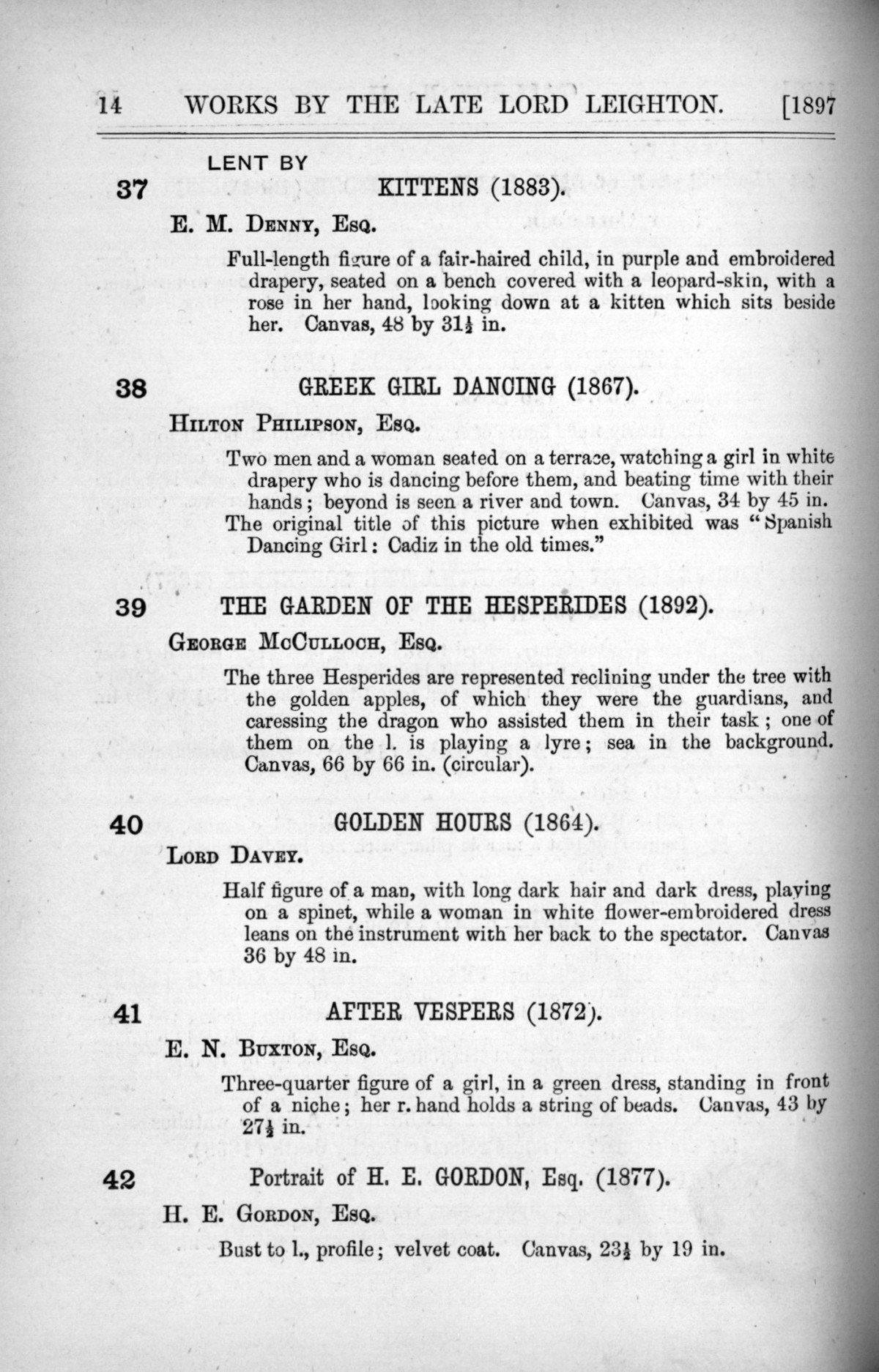 Page 14 of 1897 - Lord Leighton PRA