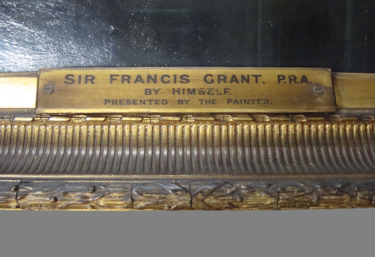 Robert Baguley Thomas, Frame for Sir Francis Grant PRA 'Self-portrait of Sir Francis Grant, P.R.A'