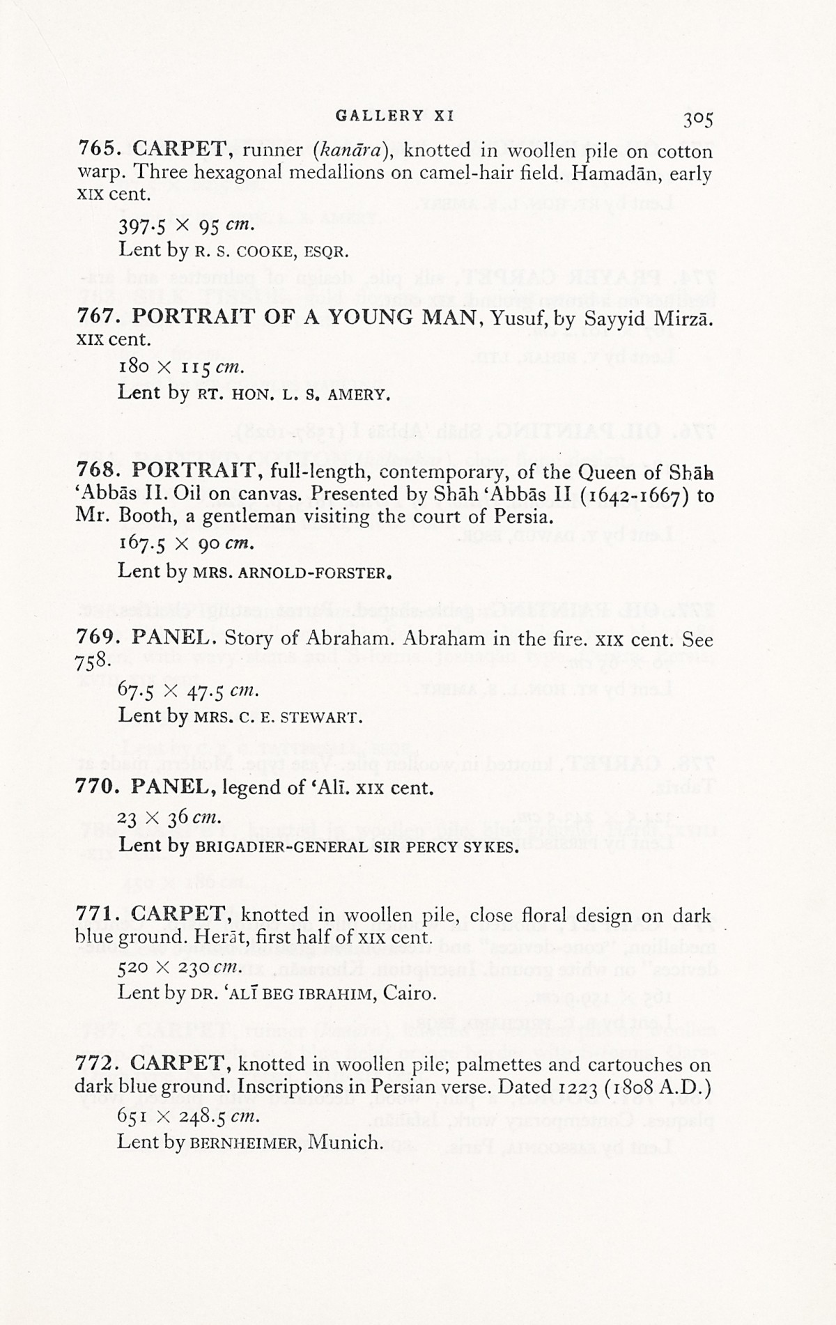Page 333 of 1931 - International Exhibition of Persian Art