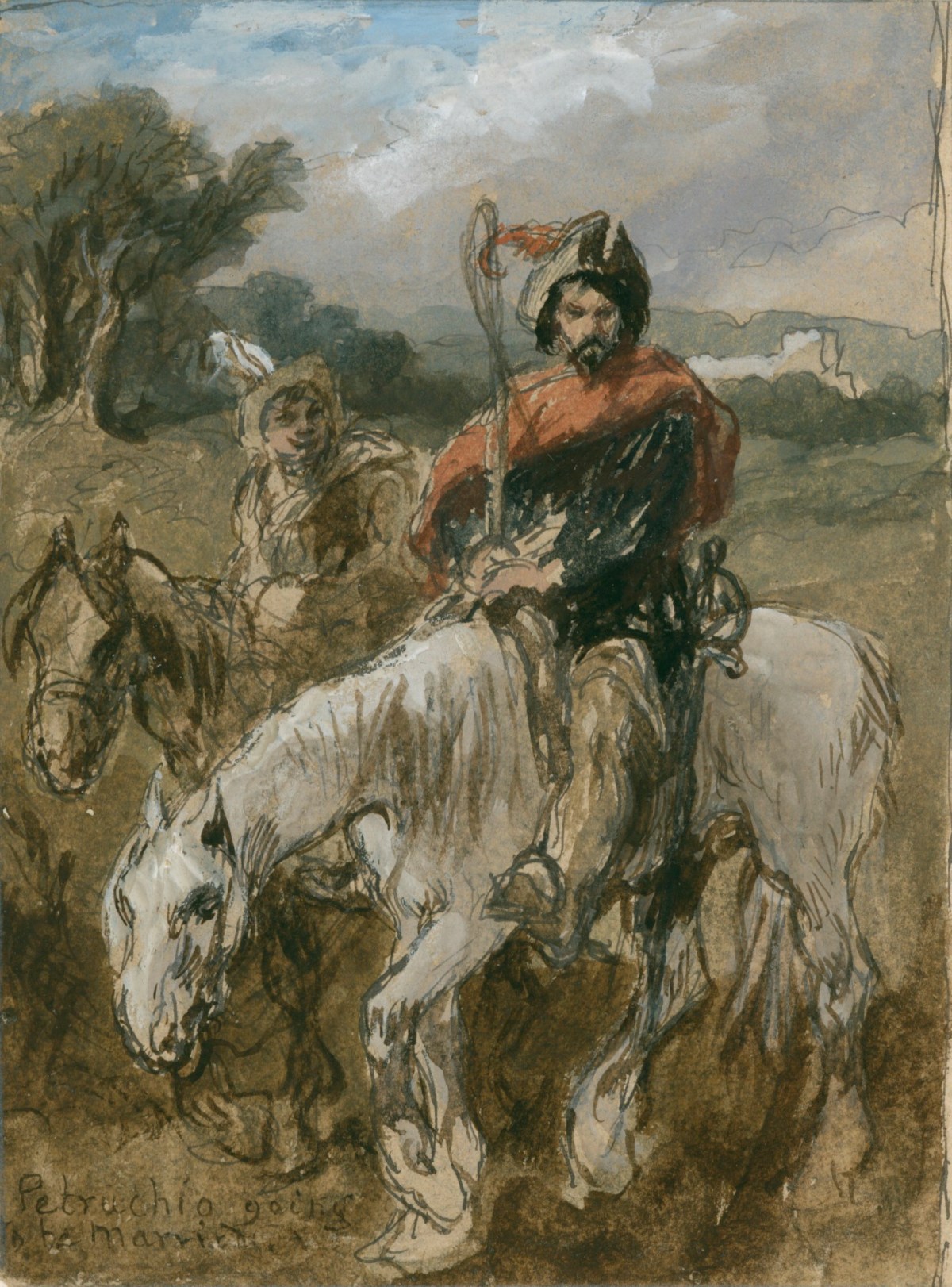 Sir John Gilbert RA, Petruchio going to be married