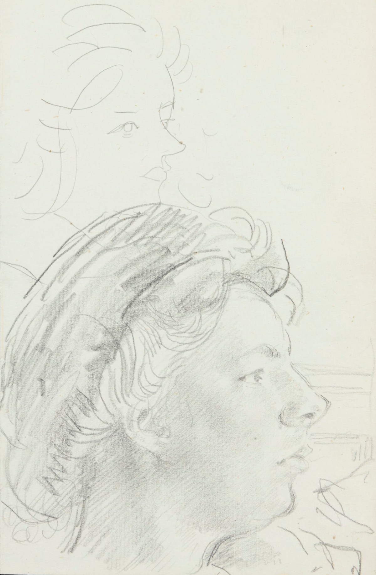 Side Profile Sketch Of A Woman Works Of Art Ra Collection Royal Academy Of Arts