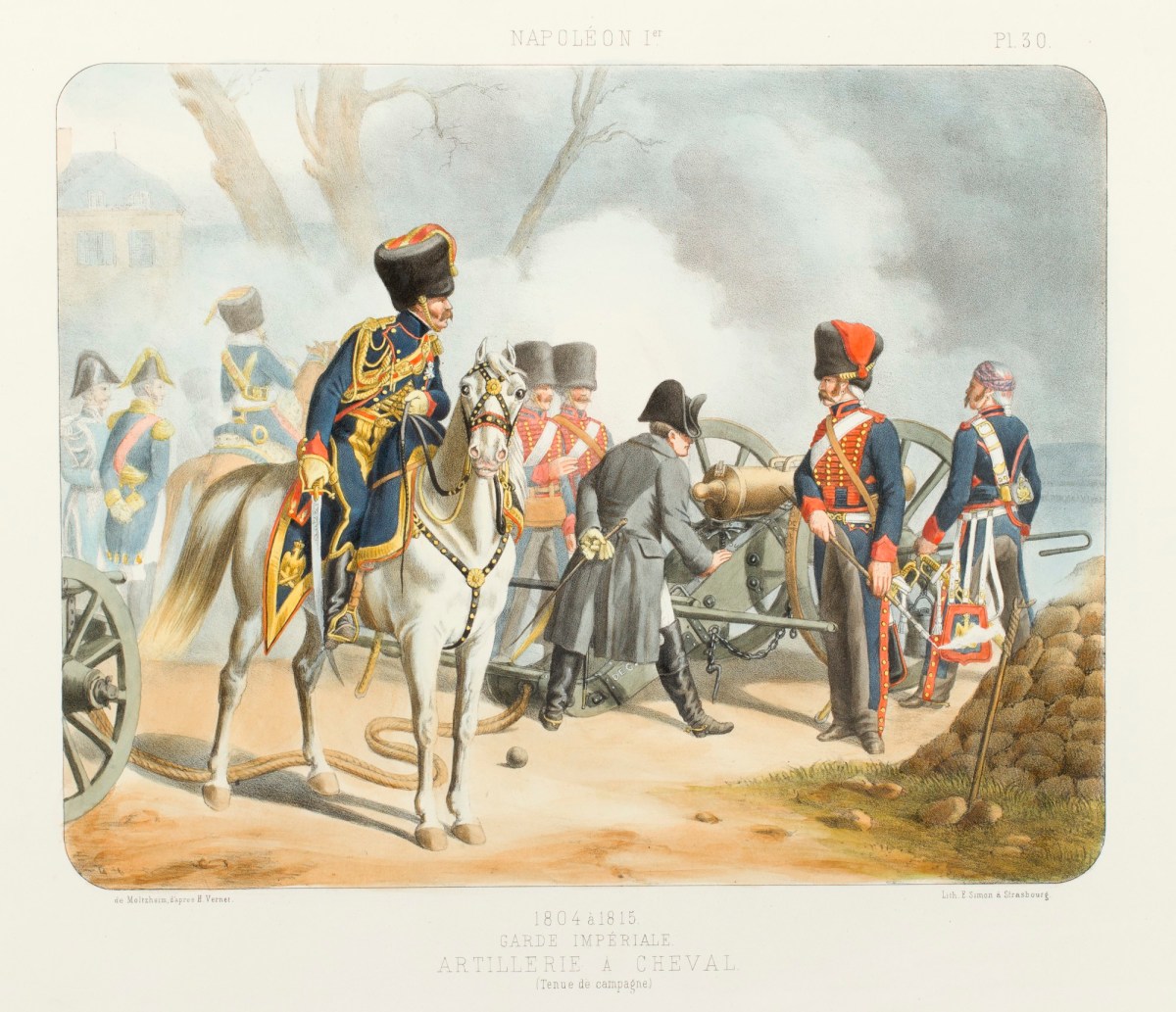 Auguste de Moltzheim, Mounted artillery officer of the Imperial Guard (1804-15)
