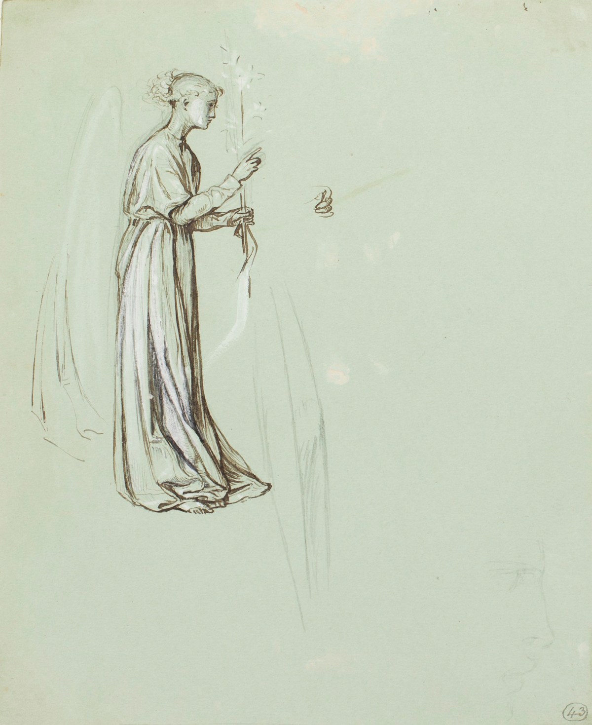 Henry Hugh Armstead RA, Study of an angel for a reredos design