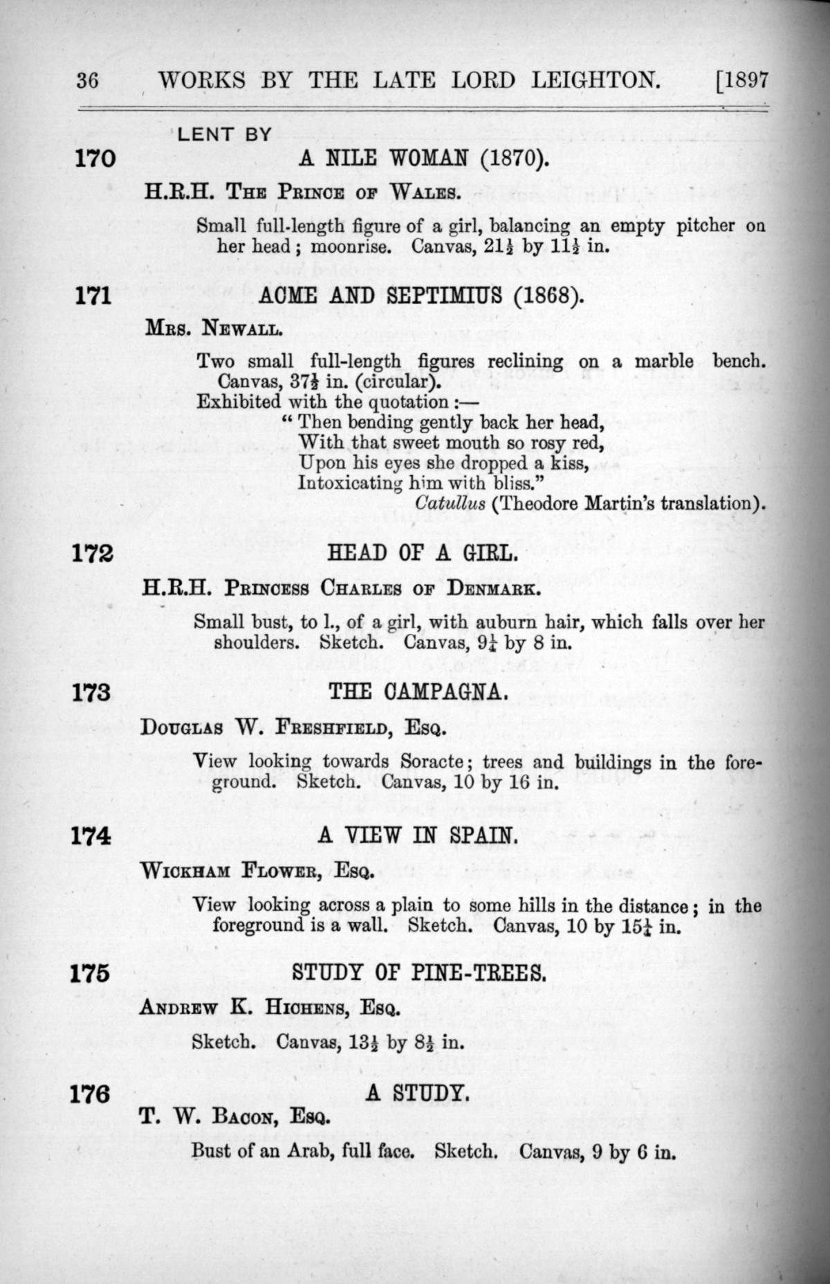 Page 36 of 1897 - Lord Leighton PRA