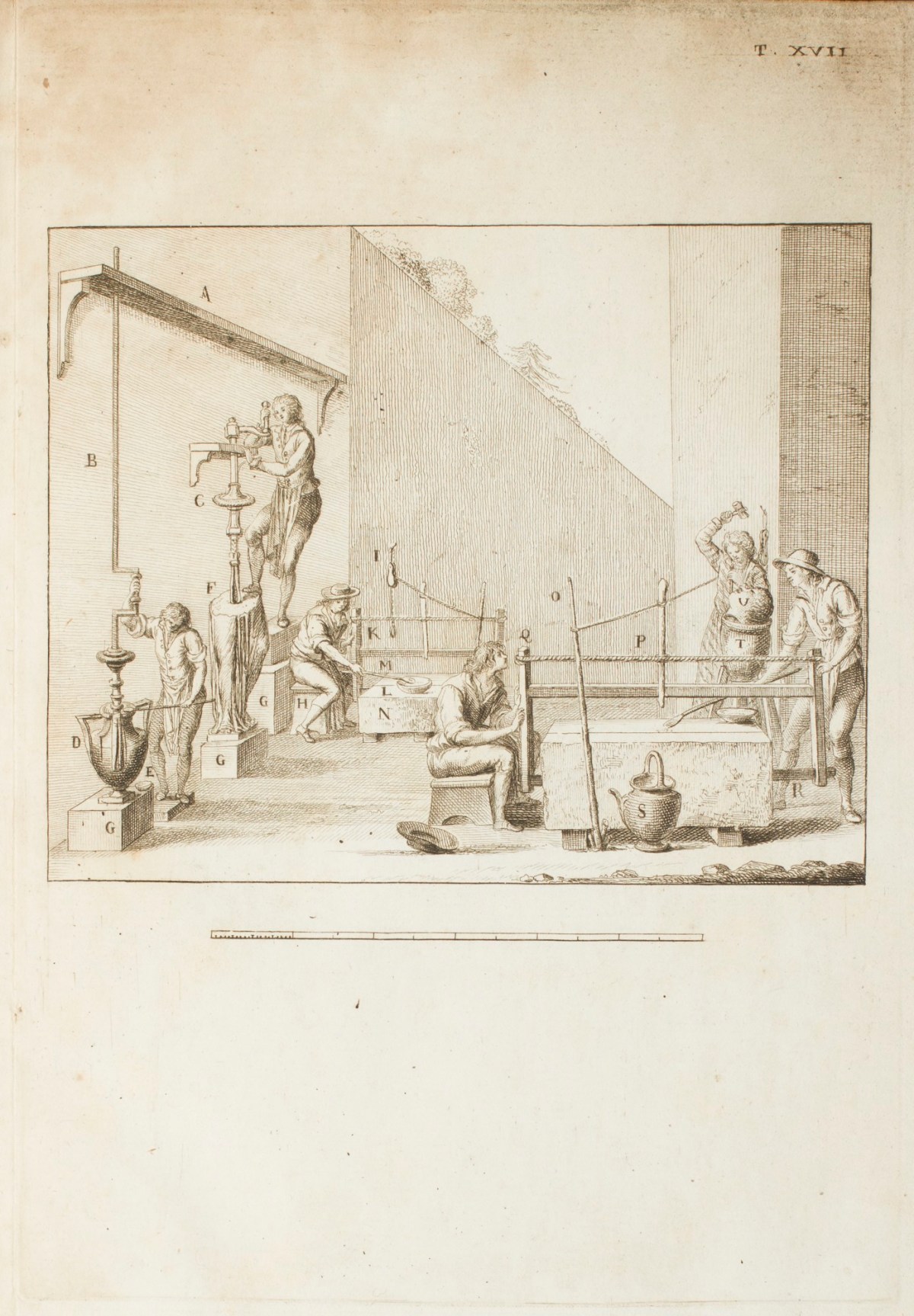 Carlo Lasinio, The cutting of stone and marble
