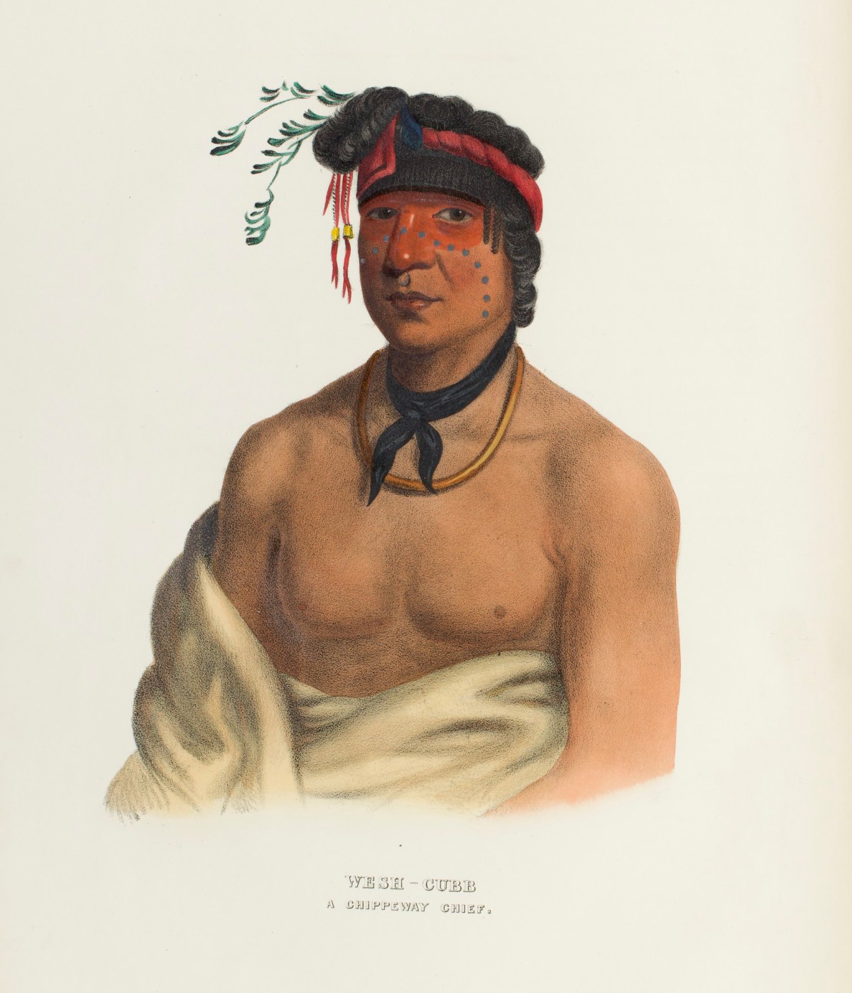 Charles Bird King, Wesh - Cubb, a Chippewa chief