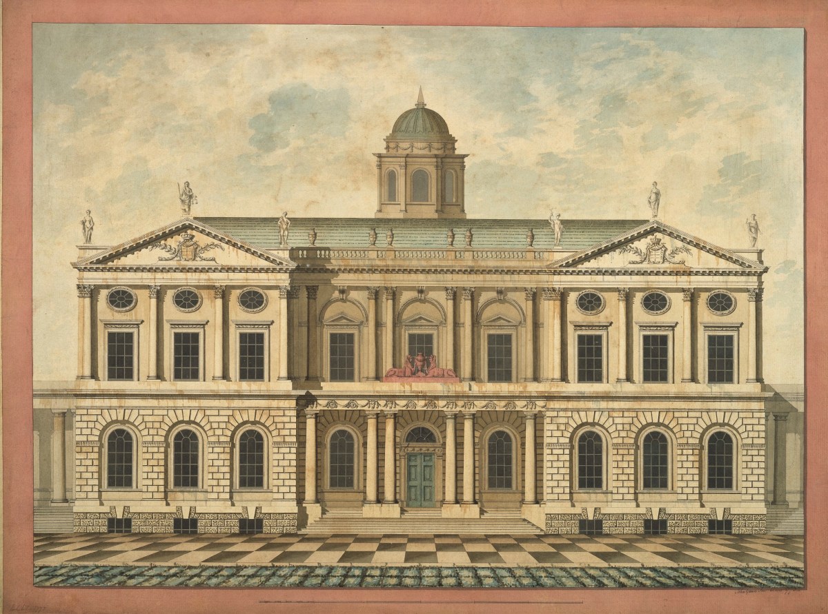 John Yenn RA, Design for a town mansion: elevation