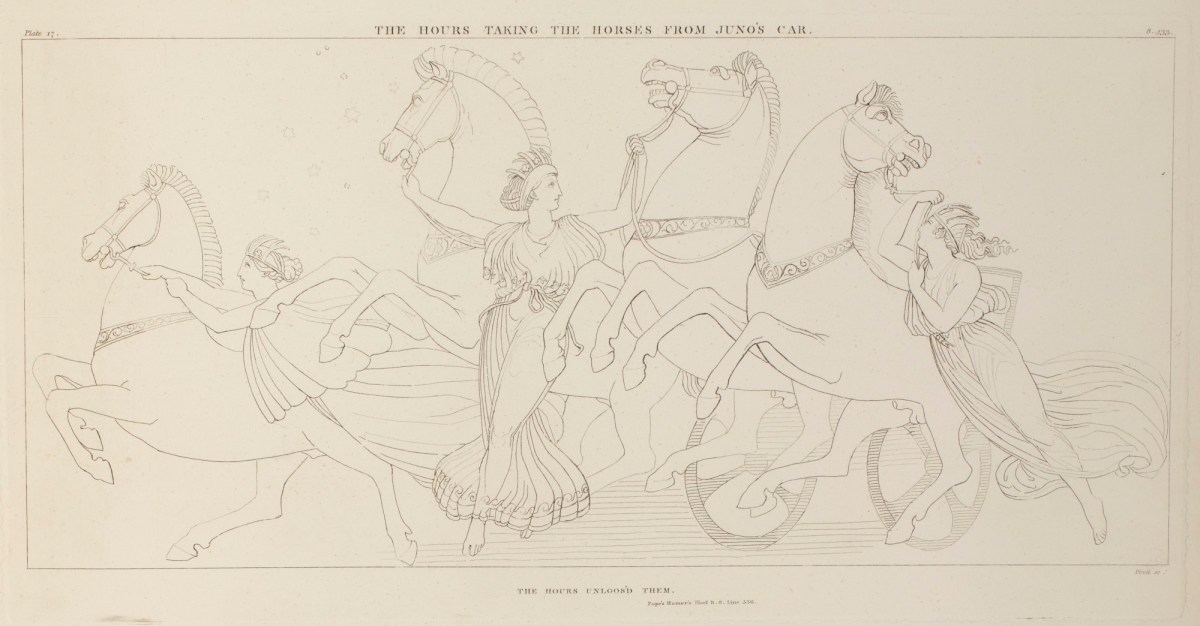 John Flaxman RA, The Hours Taking the Horses from Juno's Car