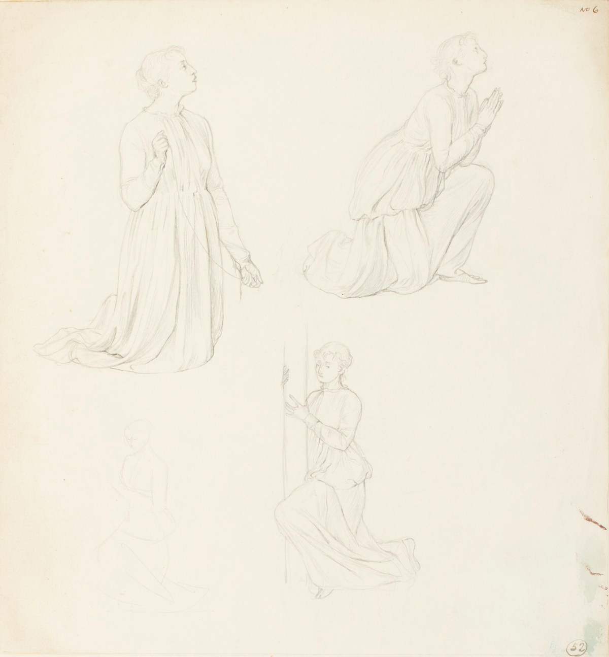Henry Hugh Armstead RA, Figure studies for a mosaic design for St. Michael's Church, Torquay