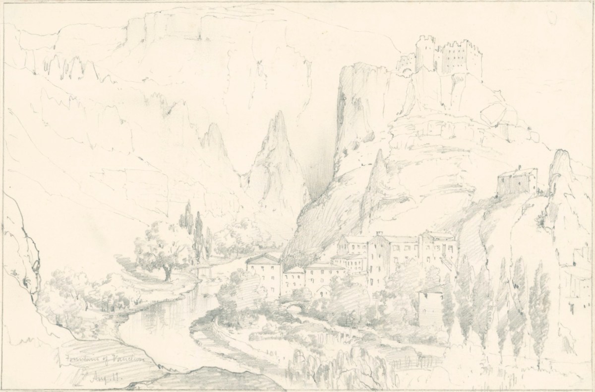 Edward William Cooke RA, Fountains of Vaucluse