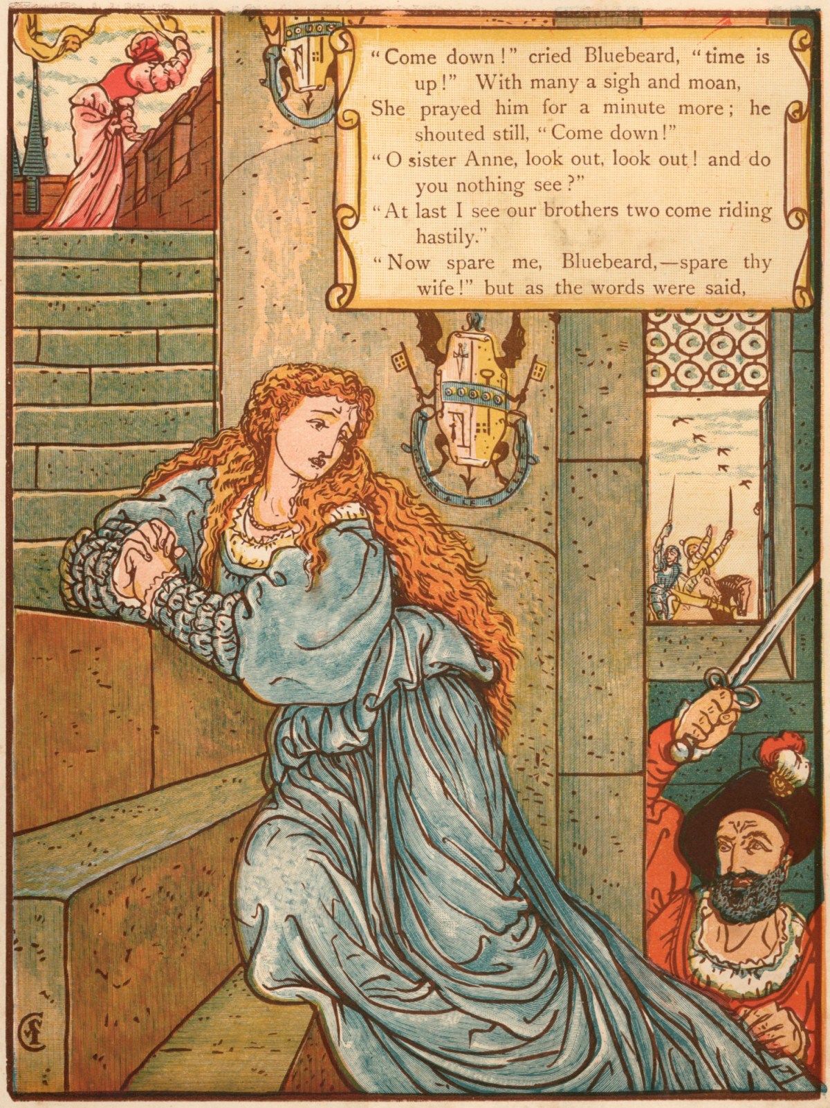 Walter Crane, ' ... She prayed him for a minute more ...'
