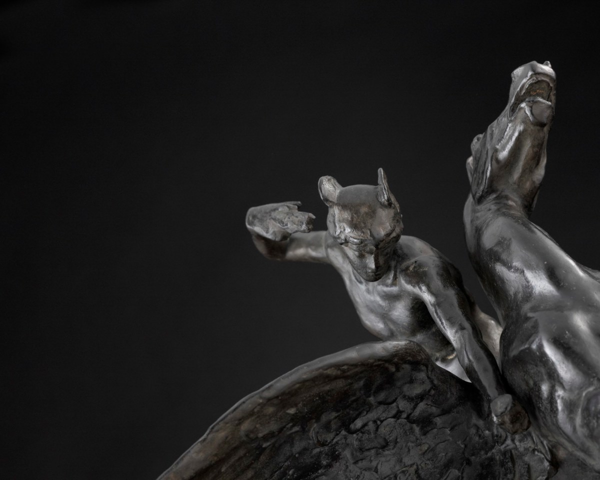 Lord Leighton PRA, Sketch model of Perseus, Pegasus and Andromeda for 'Perseus and Andromeda'