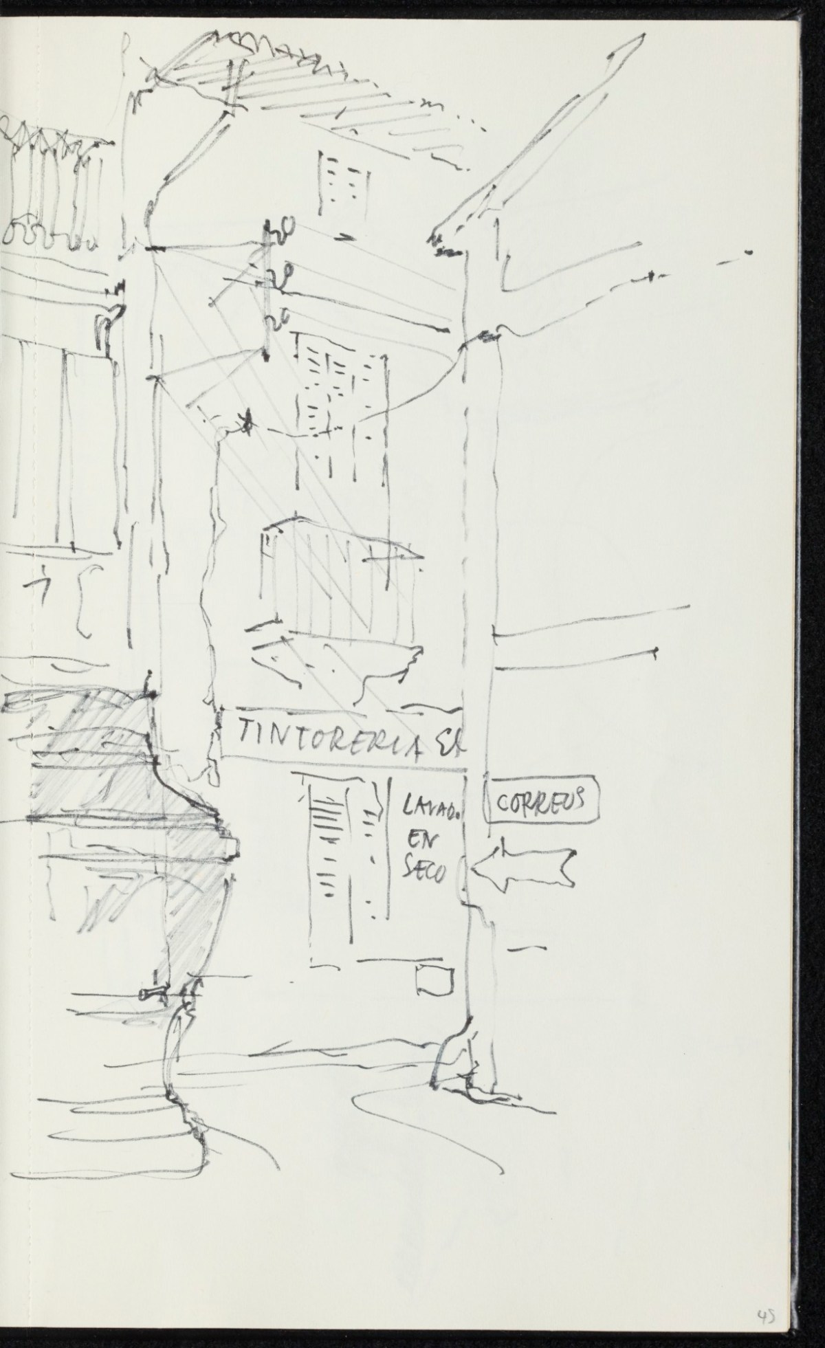 Sir Hugh Casson PRA, Majorca, Italy and Pembrokeshire sketchbook