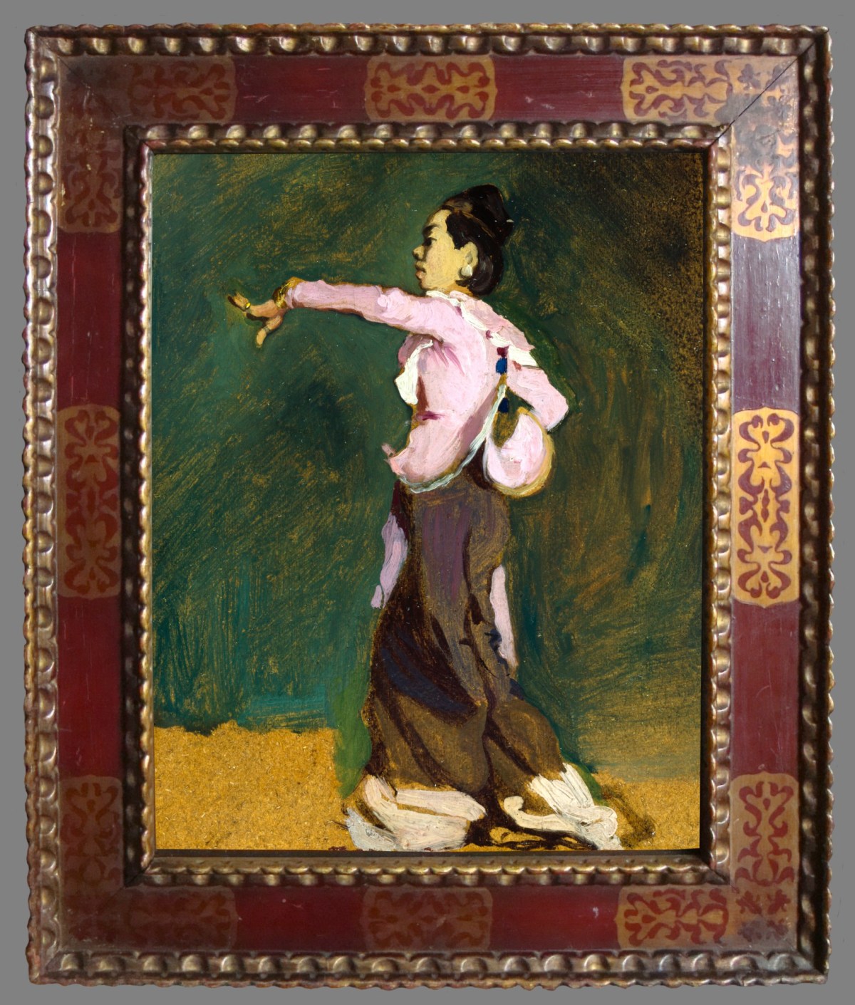 Unknown, Frame for Sir Gerald Kelly PRA 'Ma Seyn Mé I' (standing)