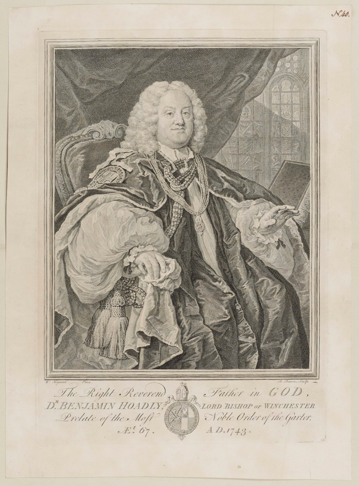 William Hogarth, Dr Benjamin Hoadly, Bishop of Winchester
