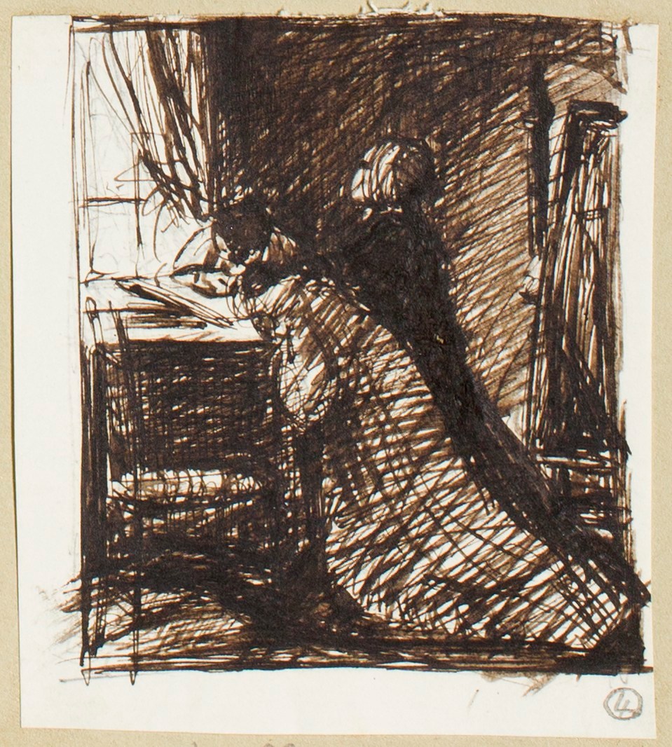 Henry Hugh Armstead RA, Study for 'Evening Hymn'
