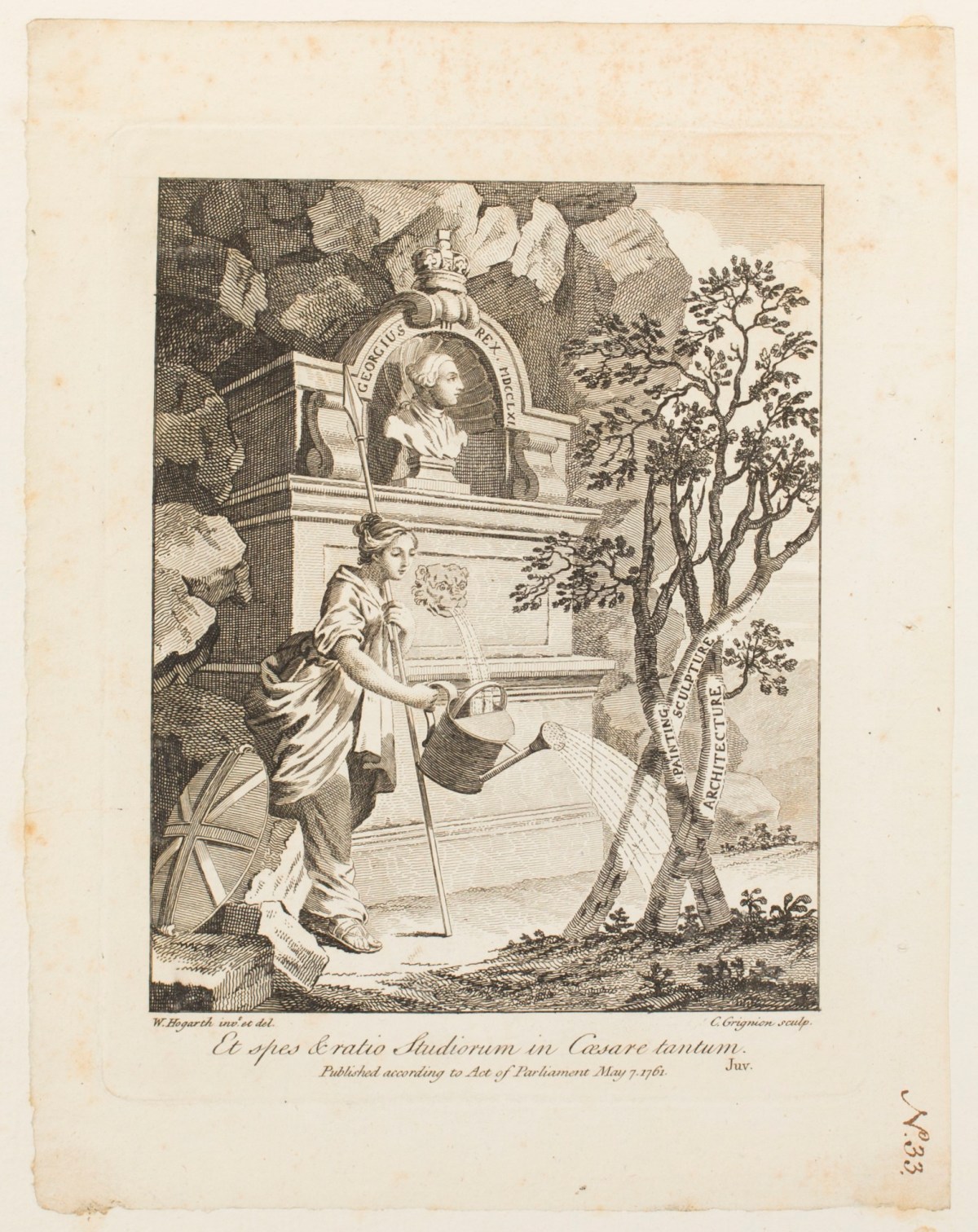 William Hogarth, Frontispiece to the Catalogue of Pictures Exhibited in Spring Gardens