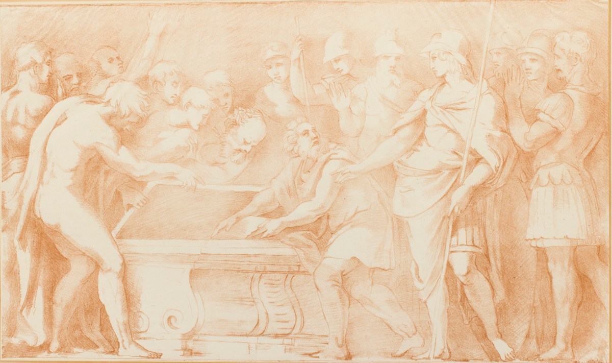 Raphael, Plate 14: 'Alexander depositing the Iliad of Homer' attributed to Raffaello Sanzio