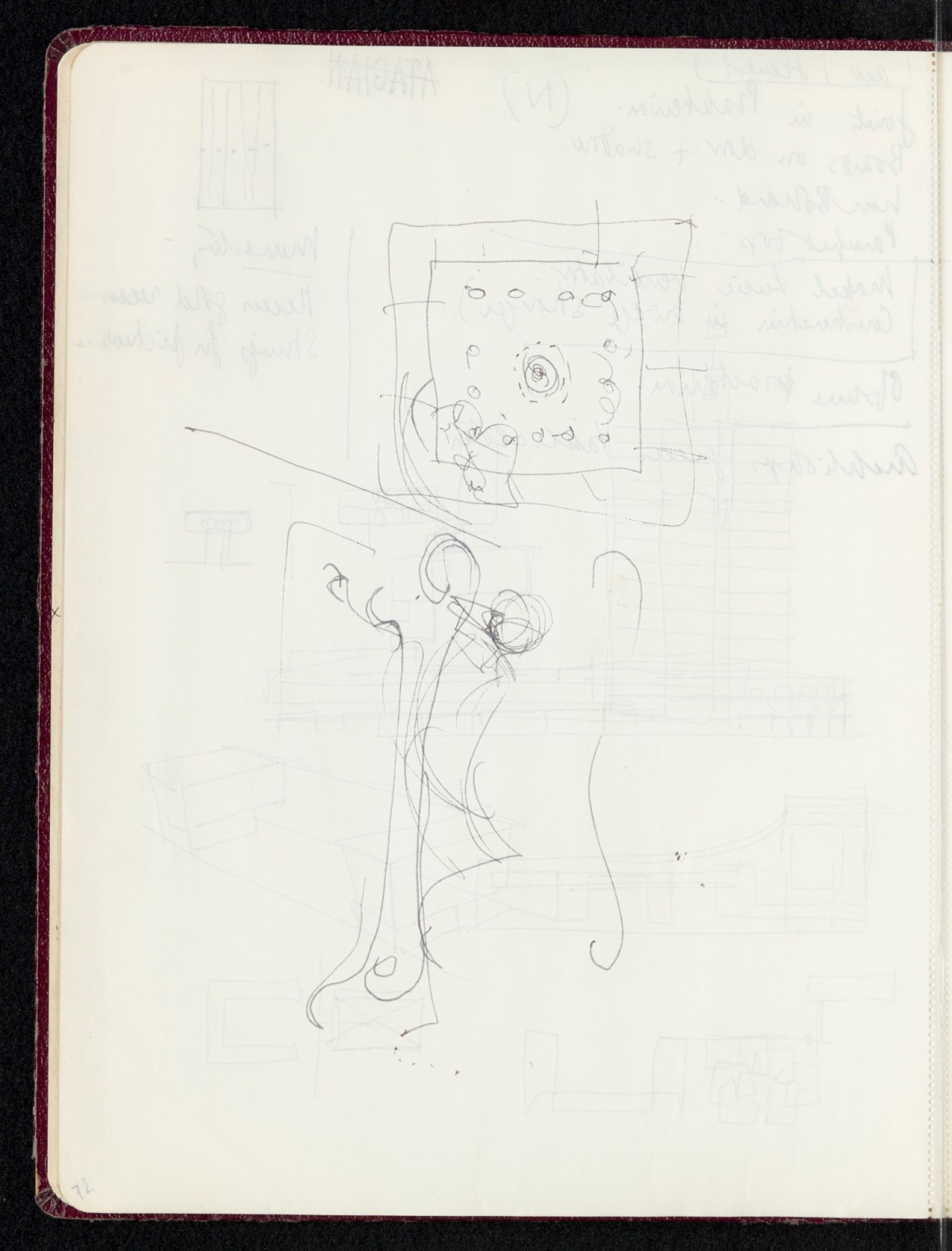 Sir Hugh Casson PRA, Sketchbook with designs and notes
