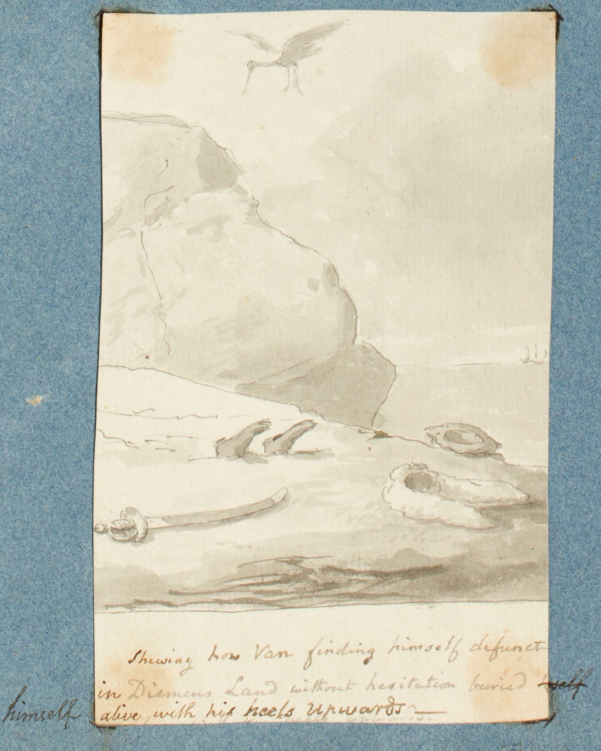 George Dance RA, The death of Van Diemen