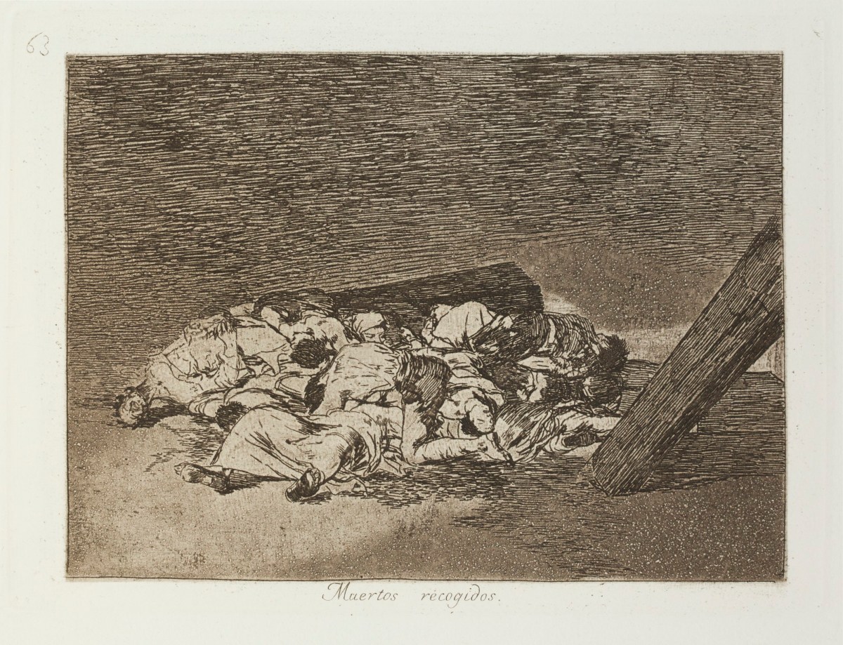 Francisco Goya, 'Muertos recogidos.'