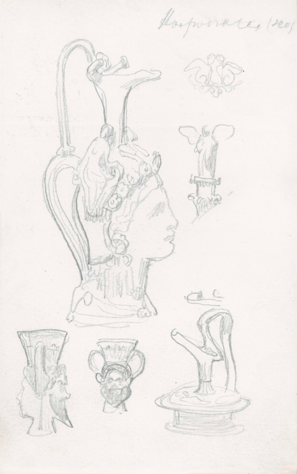 Lord Leighton PRA, Sketches of anthropomorphic vases