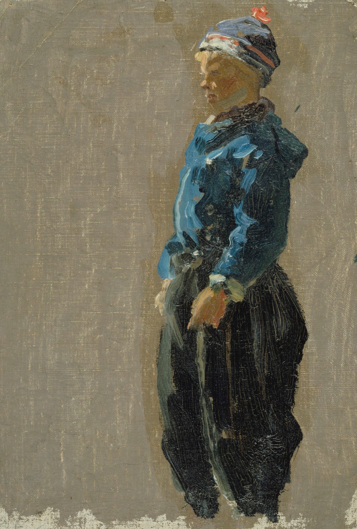Sir George Clausen RA, Study of a boy wearing Dutch costume