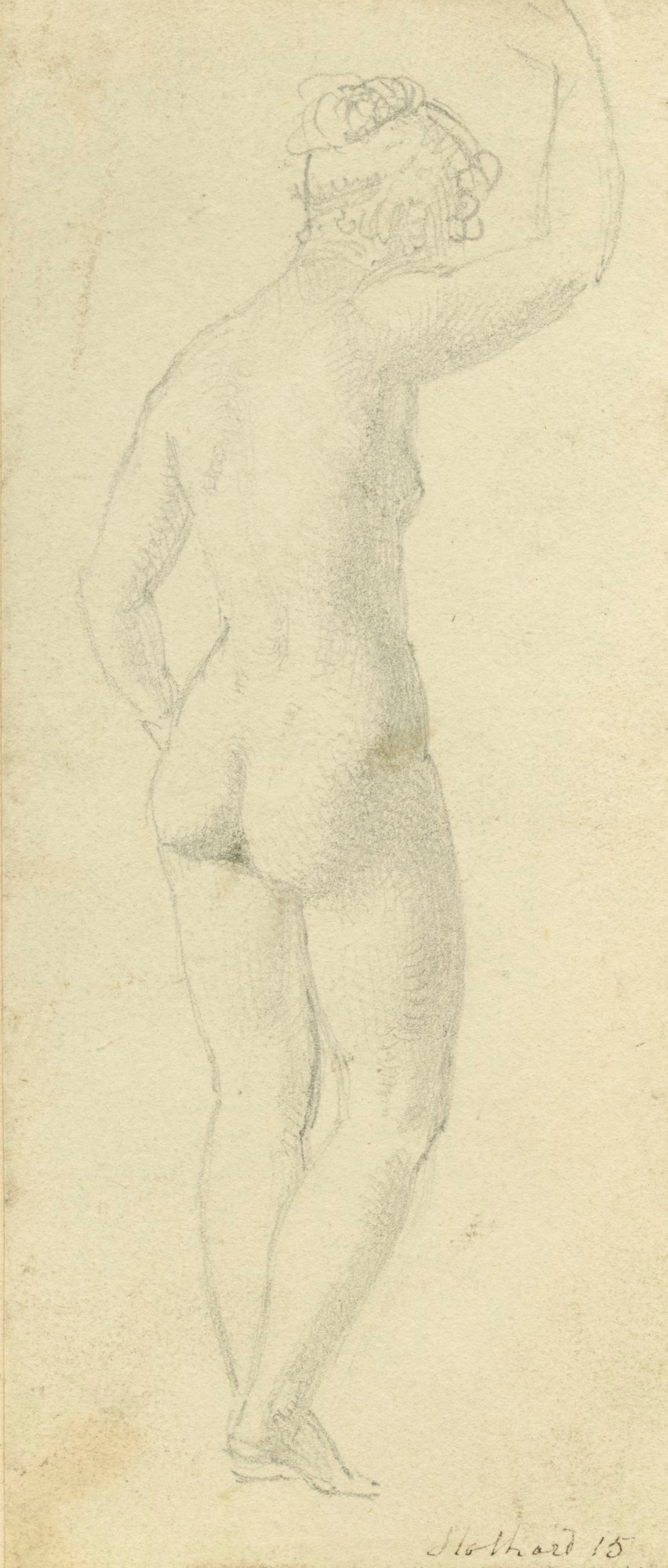 Thomas Stothard RA, Standing female nude viewed from the right