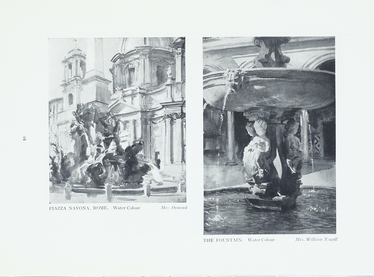 1926 Illustrations of the Sargent Exhibition Exhibition Catalogues