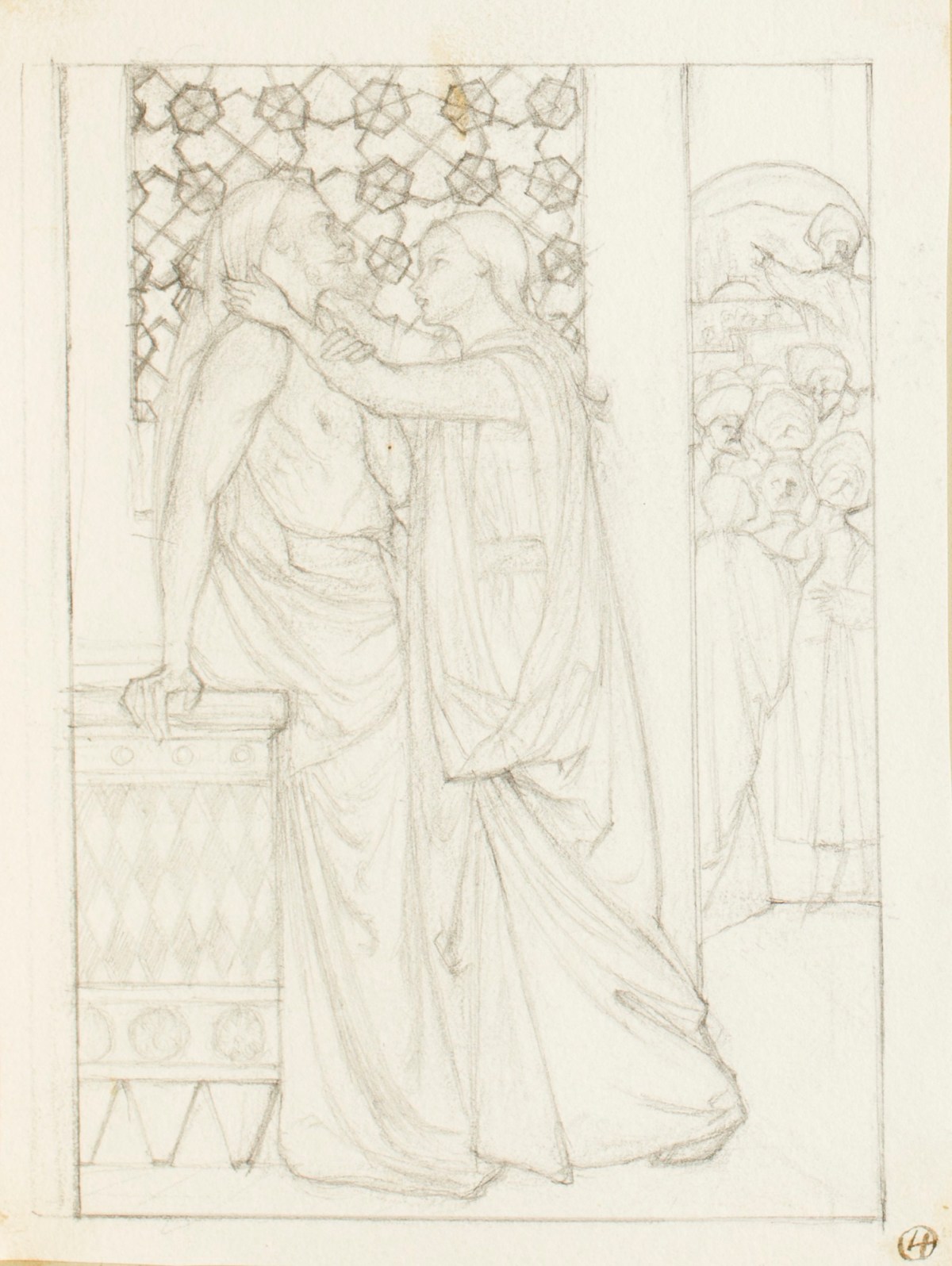 Henry Hugh Armstead RA, Study for 'The Dead Man of Bethany'