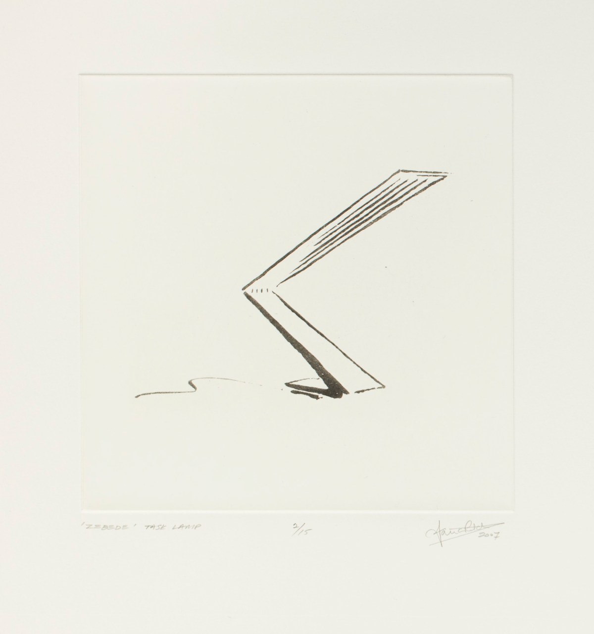 Ian Ritchie RA, 'Zebede' Task Lamp