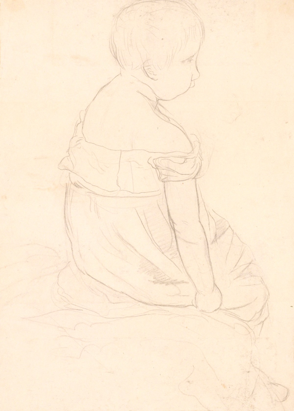Frederick Christian Lewis Snr., A young boy, seated