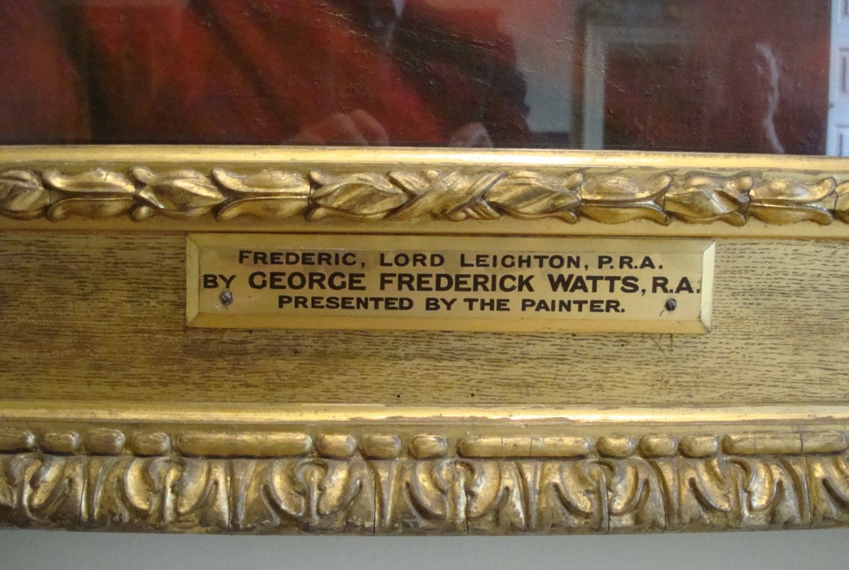 W.A. Smith, Frame for George Frederick Watts RA 'Portrait of Frederic, Lord Leighton, P.R.A'