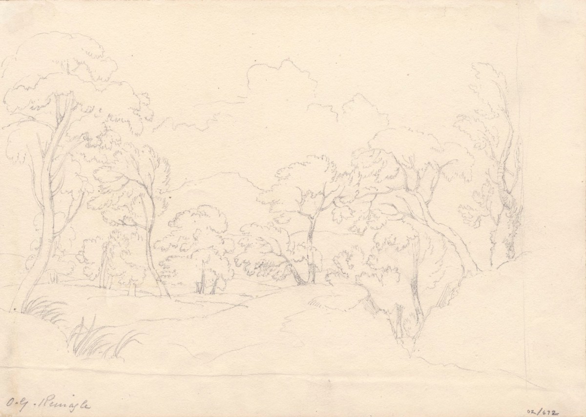 Oriana Georgiana Reinagle, Landscape with trees
