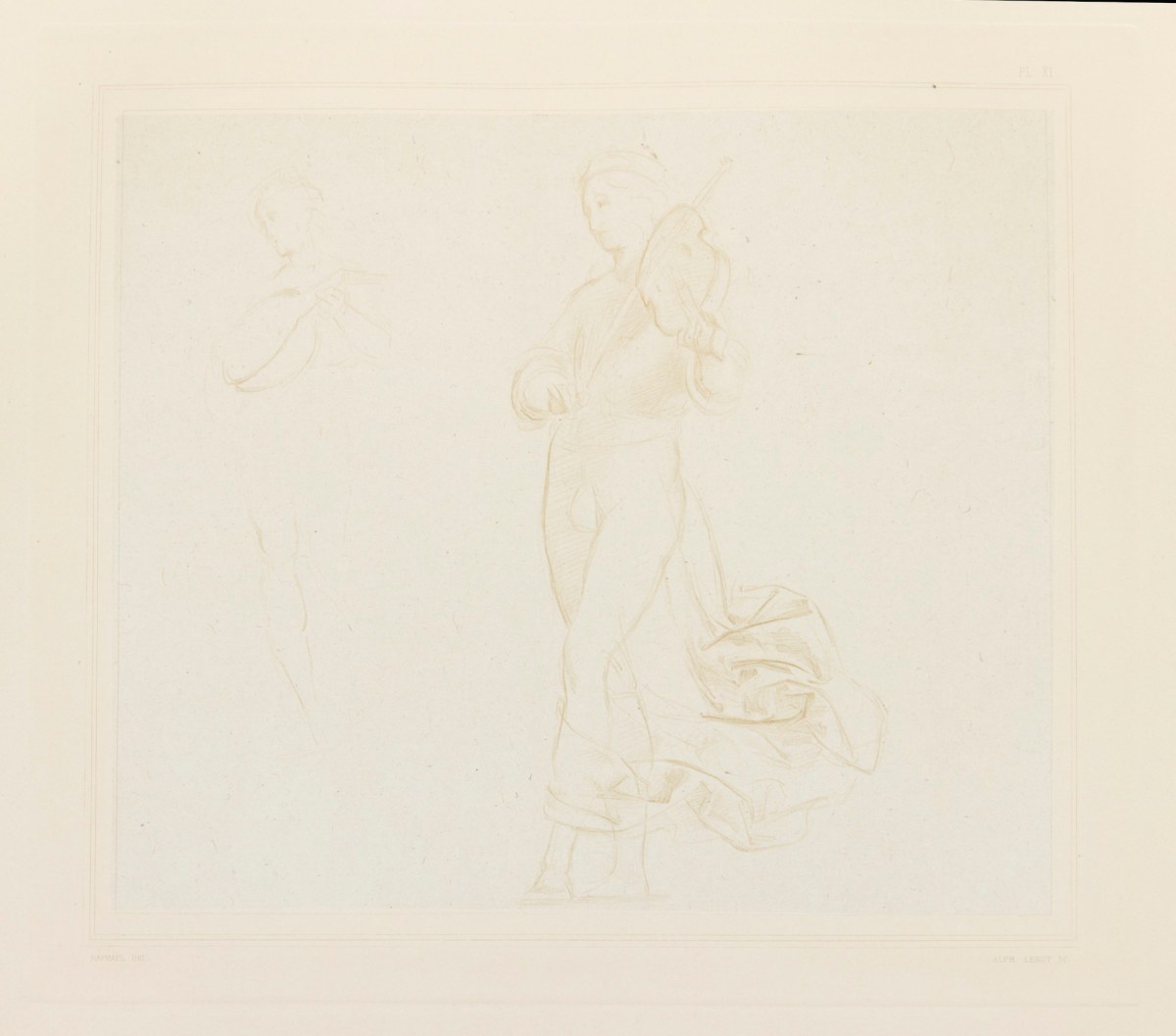 Raphael, Study for the painting of the Coronation of the Virgin in the Vatican.