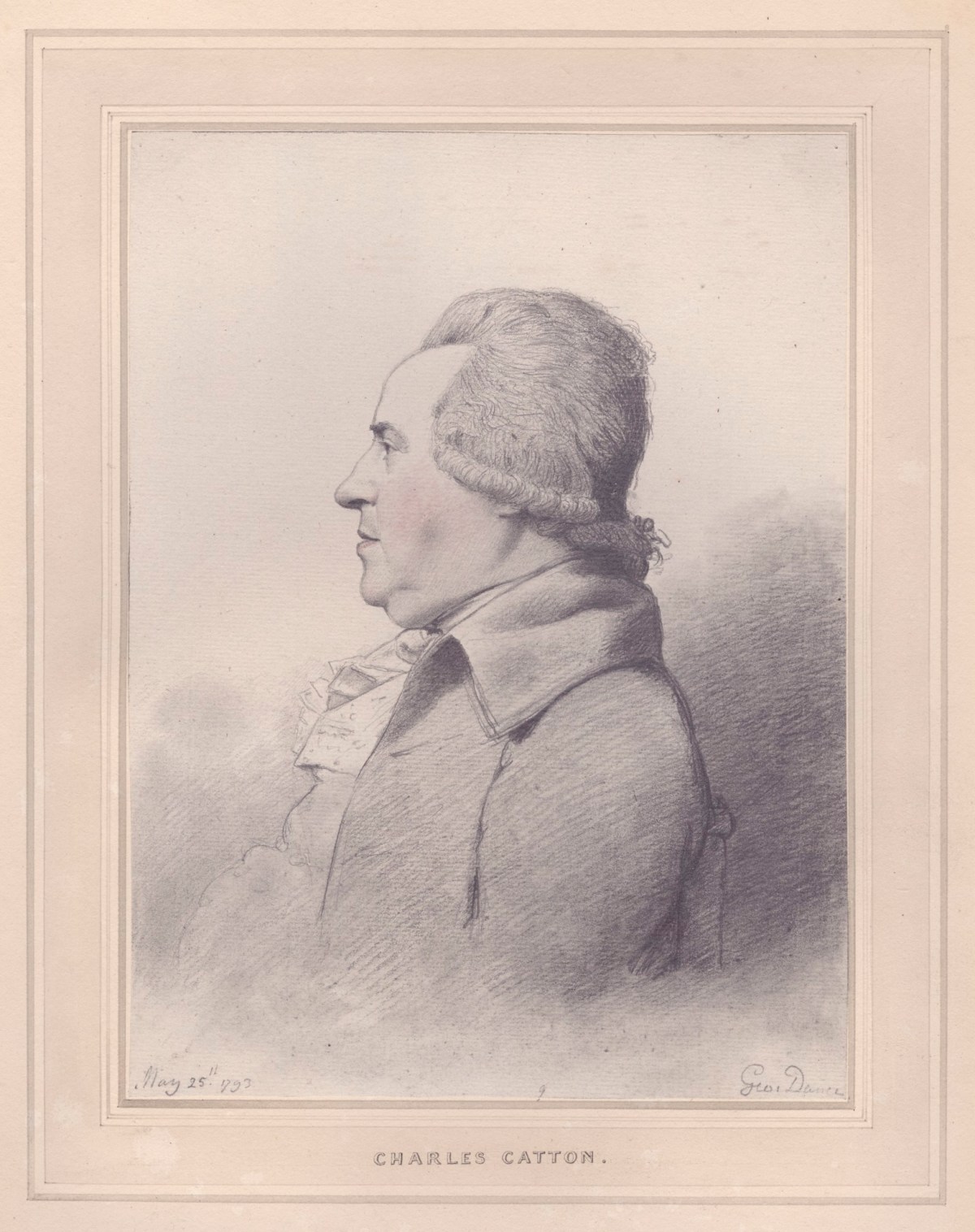 George Dance RA, Portrait of Charles Catton, R.A.