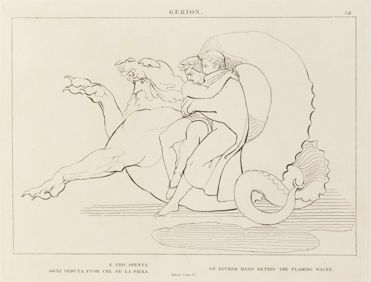 John Flaxman RA, 'Gerion' (from The Divine Comedy)