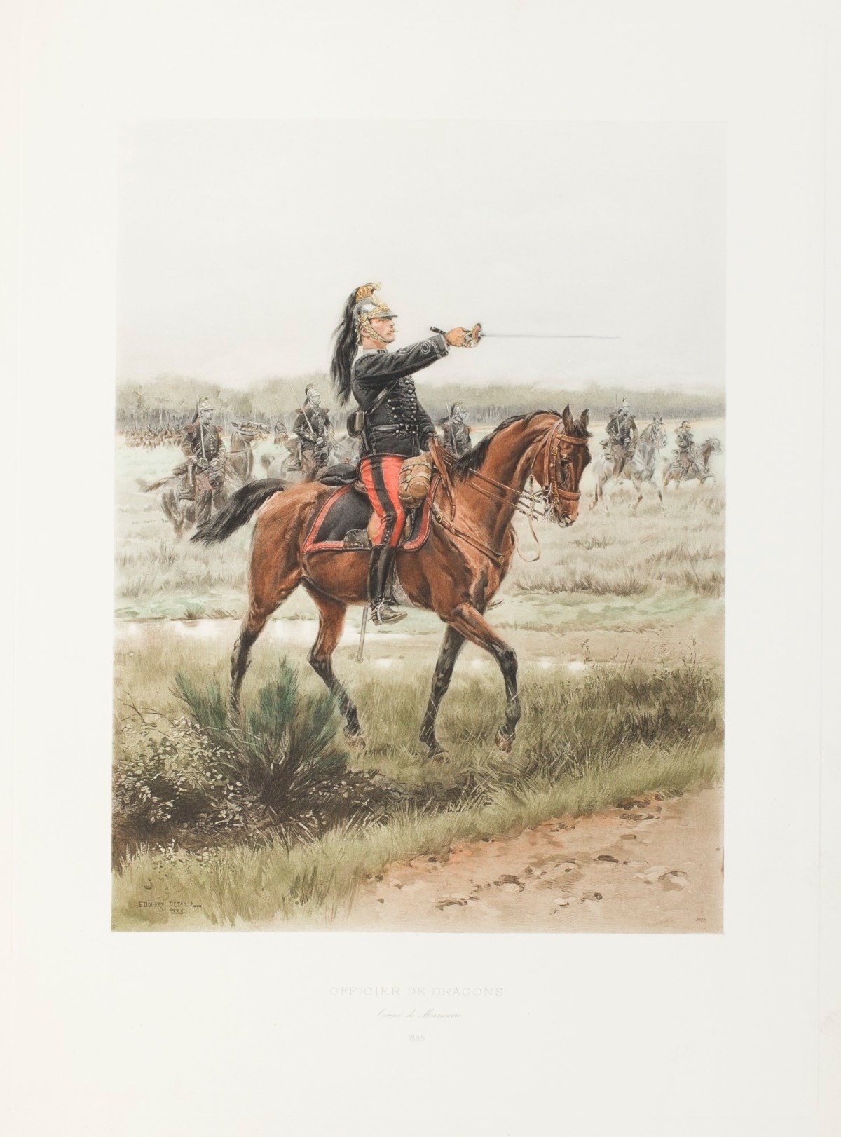 Edouard Detaille Hon RA, 'Officier de dragons.'
