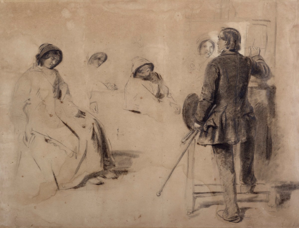 William Powell Frith RA, Study for 'The Sleeping Model'