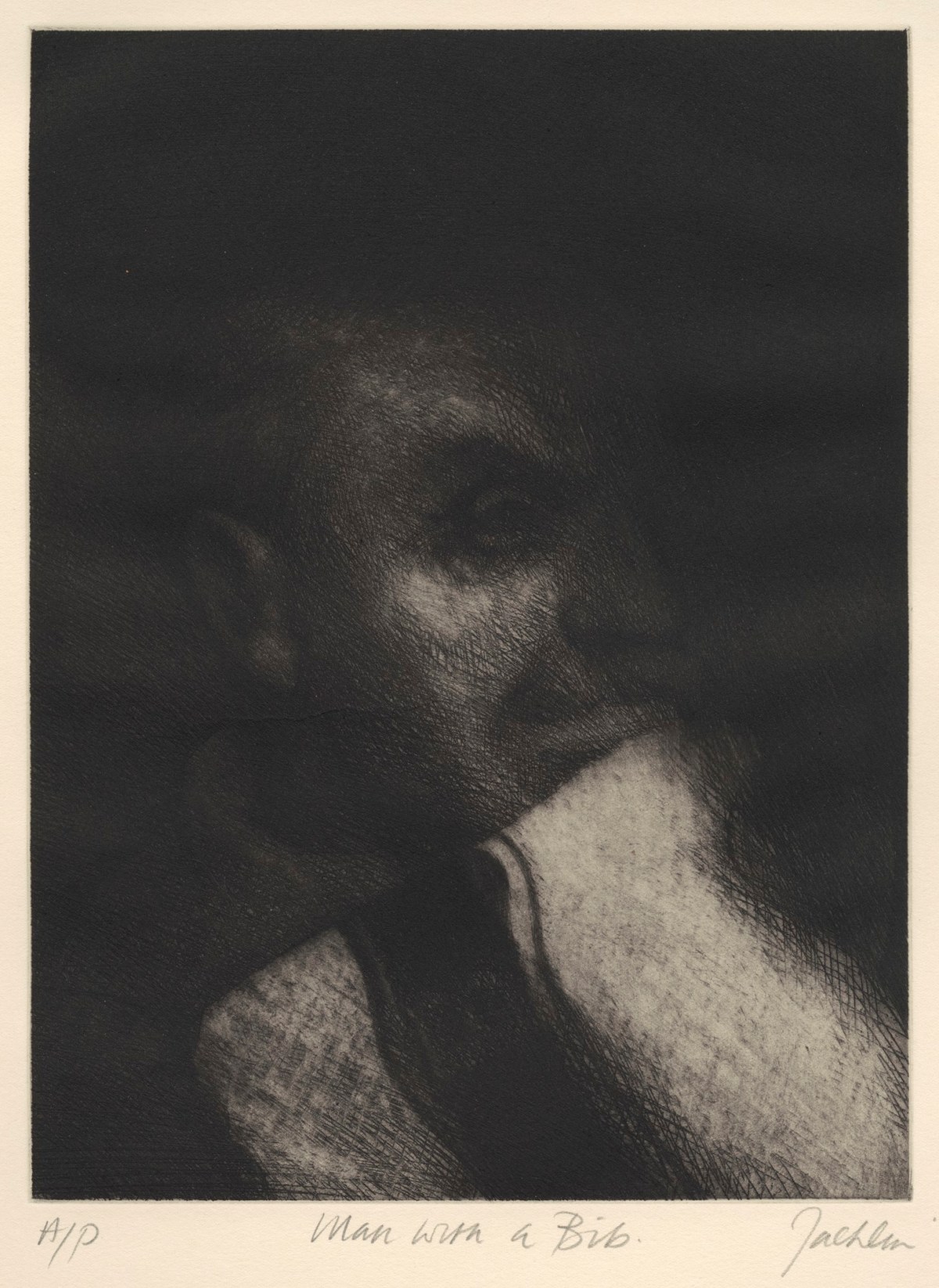Bill Jacklin RA, Man with a Bib