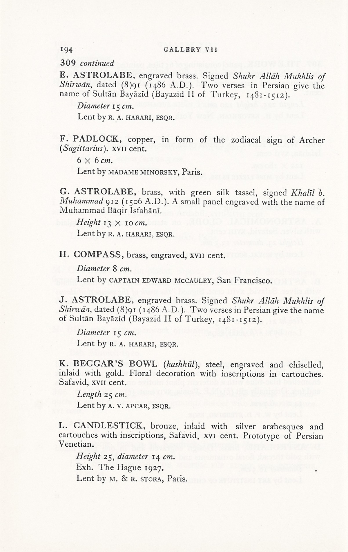 Page 222 of 1931 - International Exhibition of Persian Art